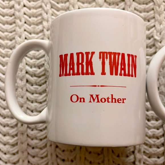 ❣️Mark Twain White Red Blue His & Hers Home Kitchen Black Tea Coffee Mugs (x2)❣️ - Picture 3 of 9